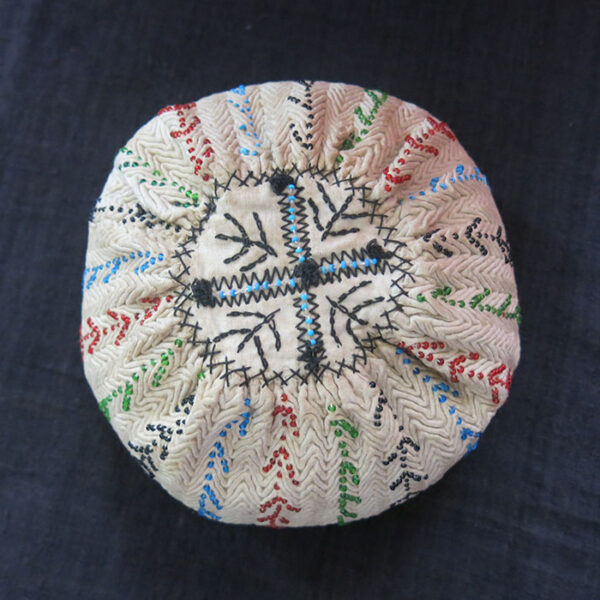 ANATOLIAN – KUTAHYA province, tribal glass beads embroidered hat