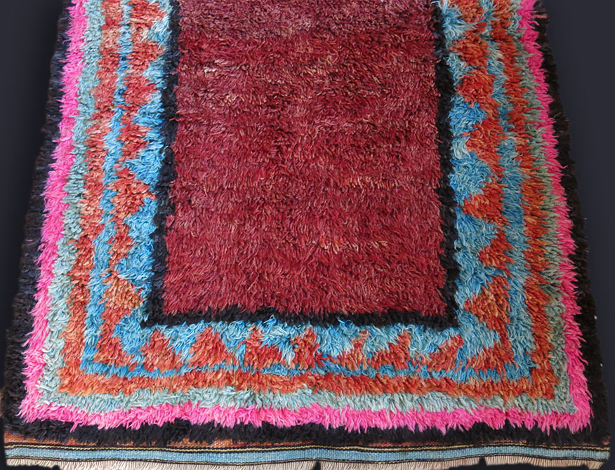 ANATOLIA - DAZKIRI - PAMKKALE Tulu - Shaggy all wool tribal rug