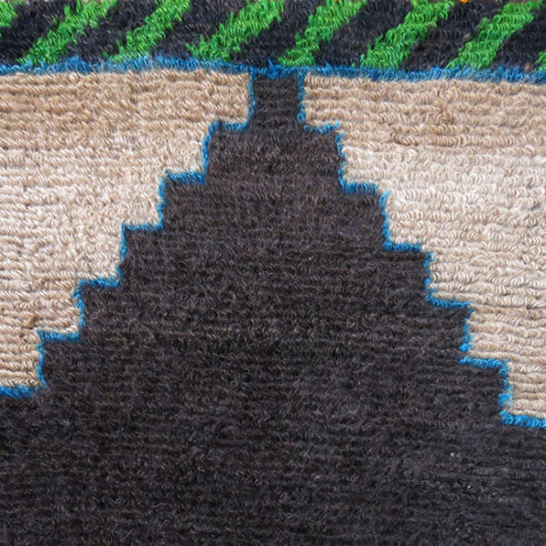 ANATOLIA – KONYA Karapinar – small Angora wool minimalist prayer rug