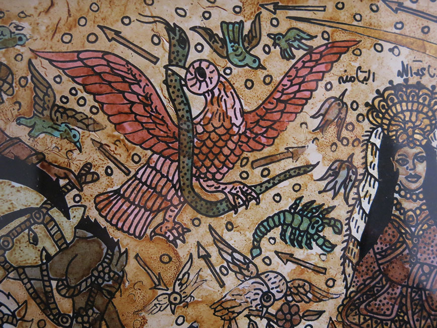 ANATOLIA - Eastern Turkey - MARDIN Shahmeran underglass painting