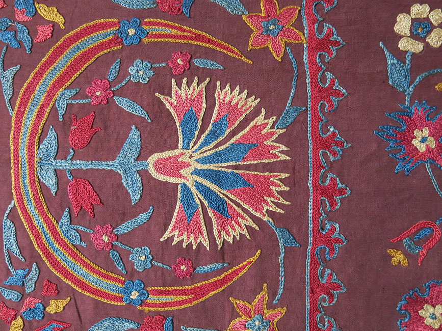 UZBEKISTAN FARGANA VALLEY - silk embroidery suzani
