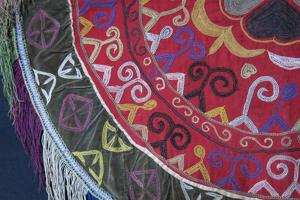 UZBEKISTAN - LAKAI Silk embroidery Bellow cover