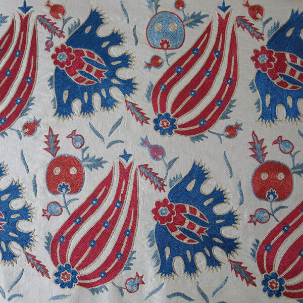 UZBEKISTAN - FARGANA VALLEY Silk embroidery SUZANI