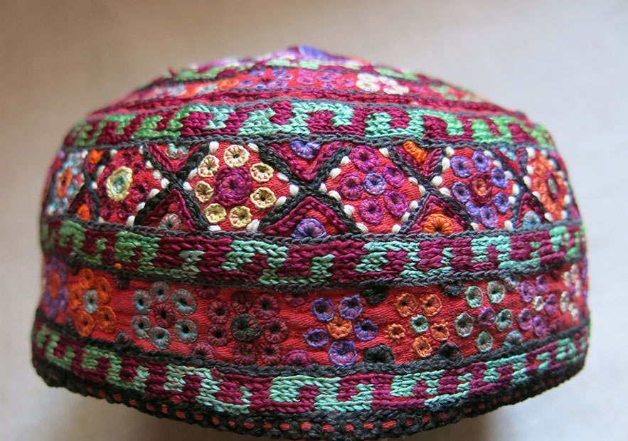 AZERBAIJAN - SHAHSAVAN ethnic silk embroidery hat