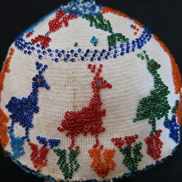 SYRIA – Druze glass beaded ethnic hat