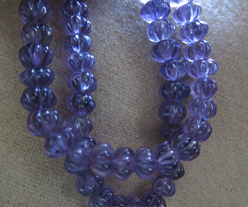 AMETHYST violet quartz choker NECKLACE