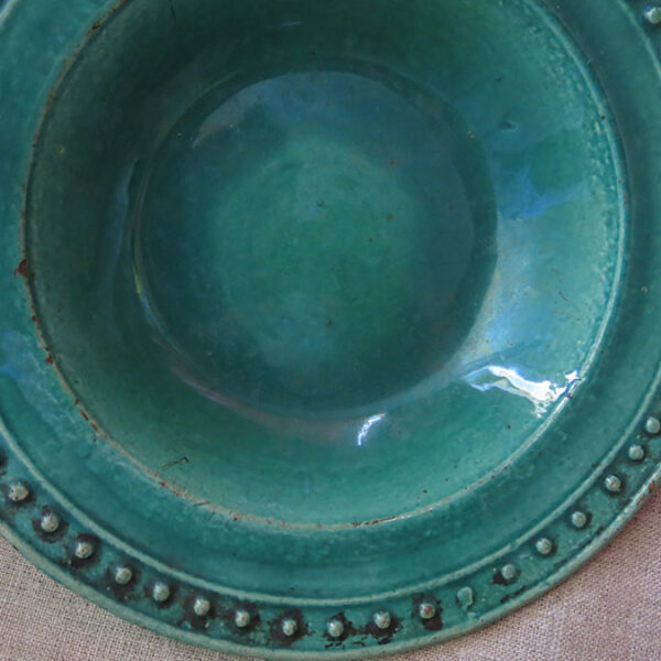 EASTERN CAUCASUS DAGESTAN glazed ceramic plate