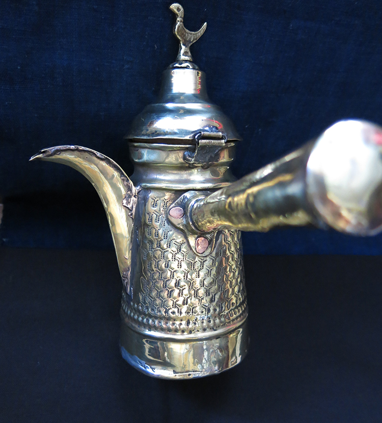 SYRIAN ALEPPO Handmade brass Coffee pot