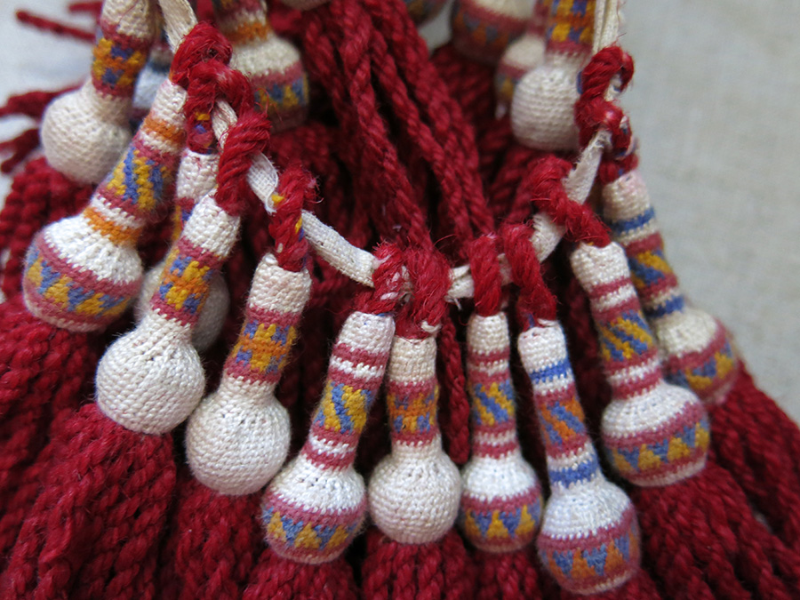 ALBANIA HAND knitted WOOL DERVISH TASSELS
