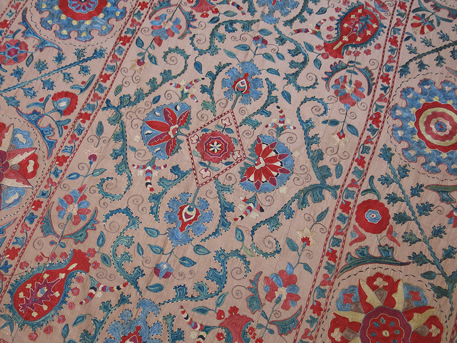 UZBEKISTAN BOKHARA silk suzani embroidery