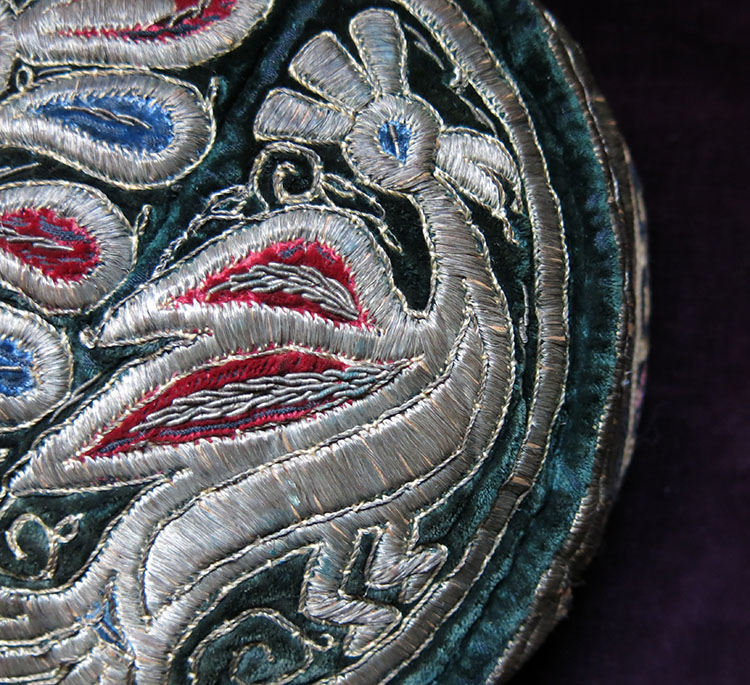 TAJIKISTAN LAKAI Tribal metallic - silk embroidery hat