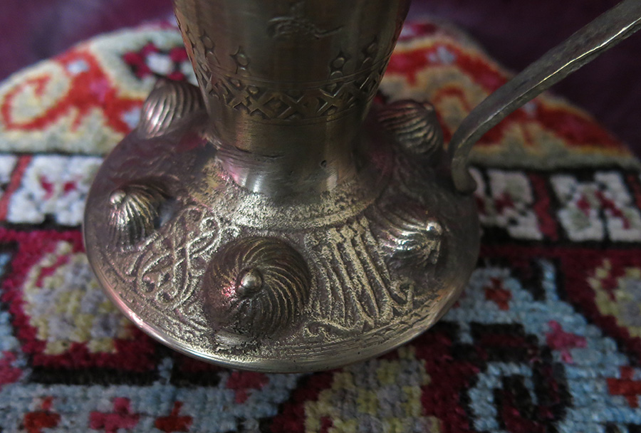 SYRIA DAMASCUS Ottoman style handmade brass coffee pot