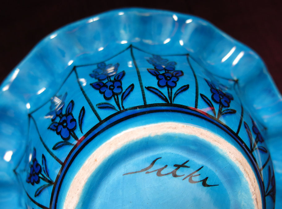TURKEY KUTAHYA – SITKI OLCAR ceramic glazed plate