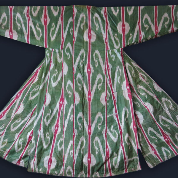 UZBEKISTAN Adras silk Ikat Chapan /ROBE