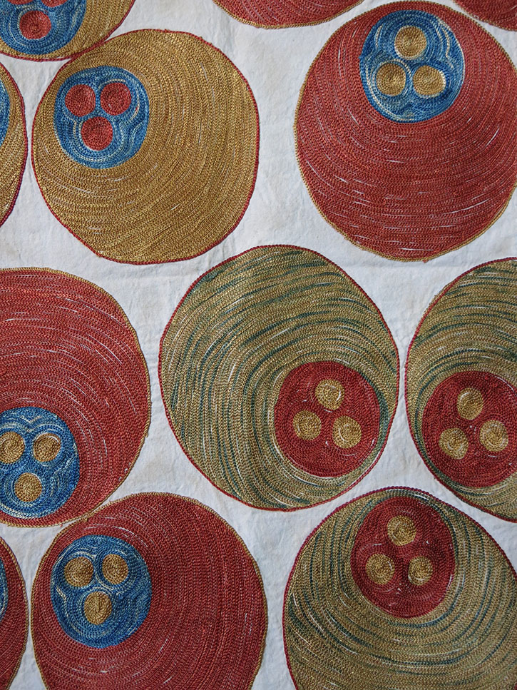 UZBEKISTAN - KERPICH Silk embroidery HANGING SUZANI