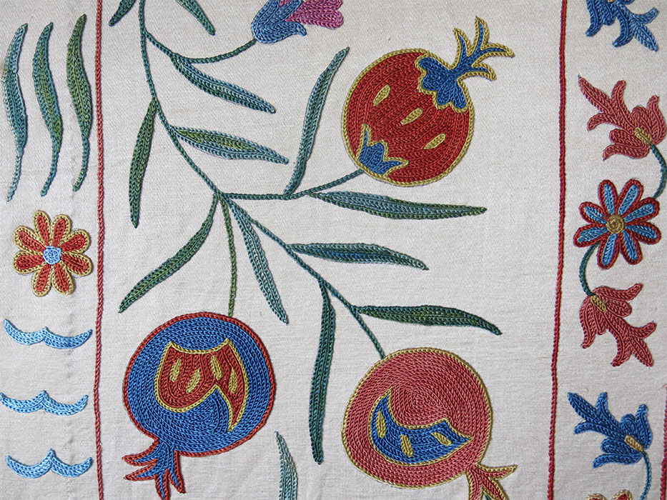 UZBEKISTAN - FARGAN VALLEY Silk embroidery SUZANI
