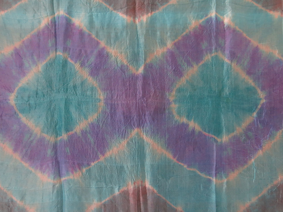 UZBEKISTAN – TASHKENT PLANGI tie-dye and hand painted silk textile