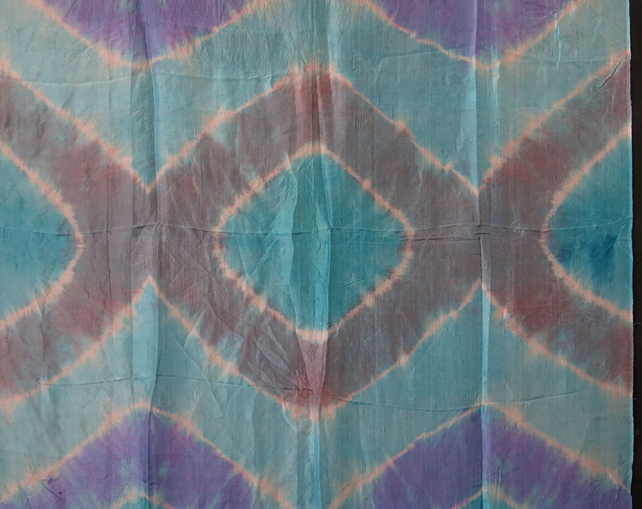 UZBEKISTAN – TASHKENT PLANGI tie-dye and hand painted silk textile