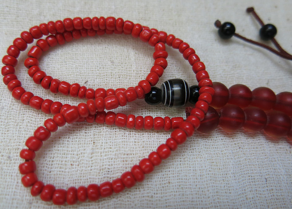 TIBETAN Antique DZI bead necklace