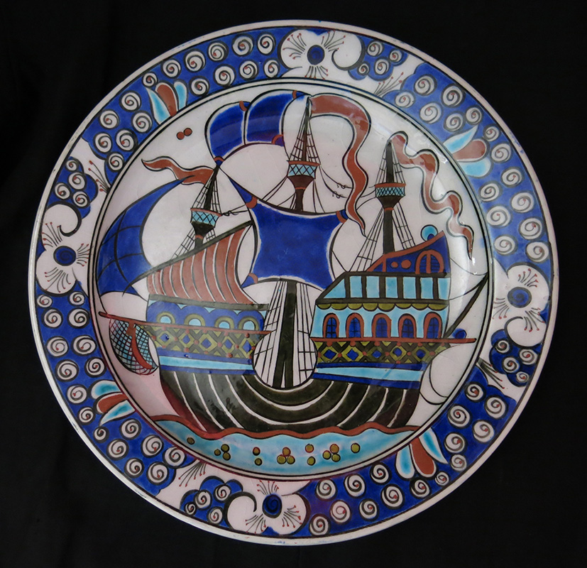 TURKEY KUTAHYA – SITKI OLCAR glazed ceramic plate