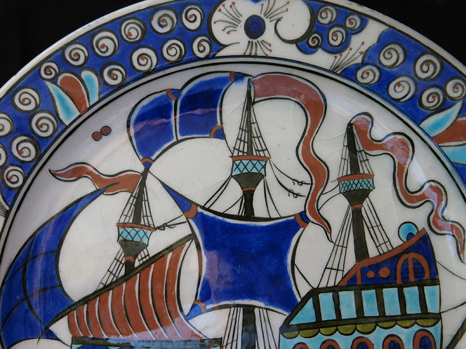 TURKEY KUTAHYA – SITKI OLCAR glazed ceramic plate