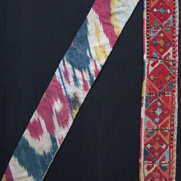TAJIKISTAN LAKAI Silk embroidered woman’s antique belt