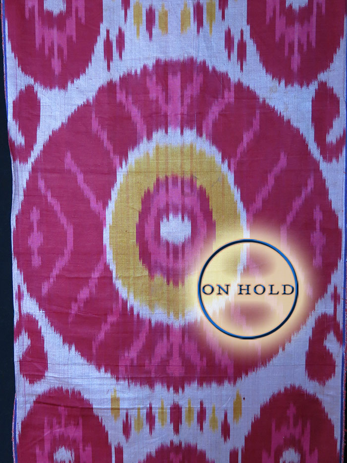 tajikistan-hissar-silk-adras-ikat-fragment-2 TAJIKISTAN HISSAR Silk adras ikat fragment