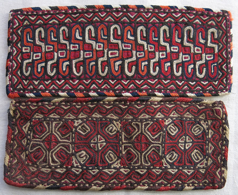 TURKMEN YOMUD Silk EMBROIDERED pair ARM BANDS