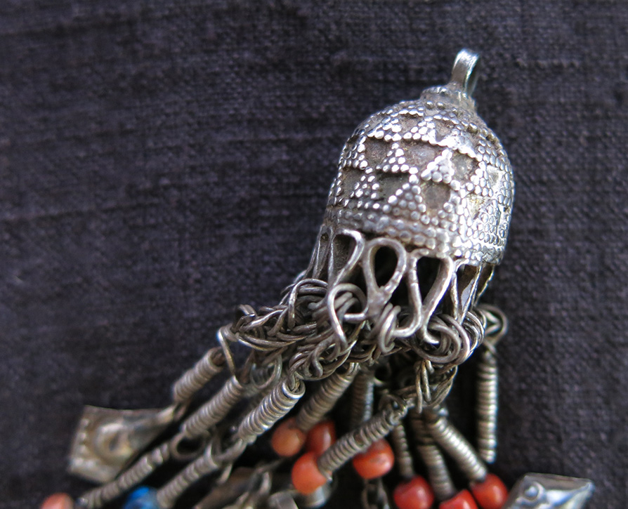 TURKMEN ERSARY silver costume pendant/hanging