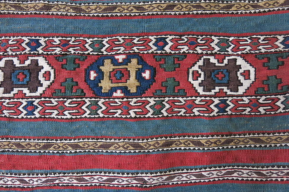 NORTH PERSIA SHAHSAVAN tribal bedding bag side panel