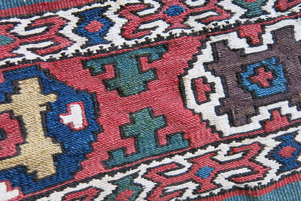 NORTH PERSIA SHAHSAVAN tribal bedding bag side panel