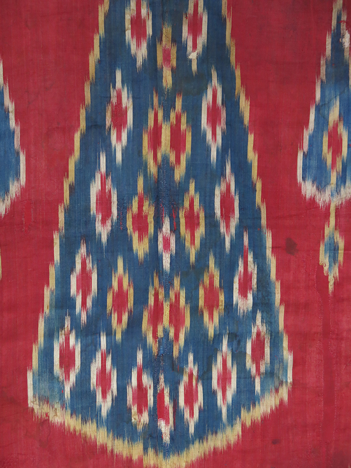 PERSIA YAZD Zoroastrian silk ikat hanging