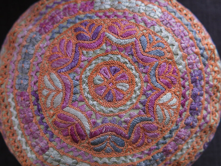 PERSIA – KHORASAN – Shahsavan silk embroidery ethnic hat