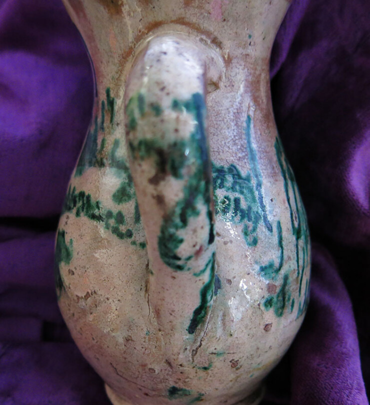 ASIA MINOR – TROY GALLIPOLI CANAKKALE Clay glazed ceramic jug