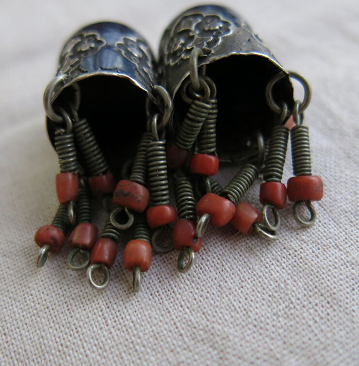 ISTANBUL Constantinople OTTOMAN Silver pair of earrings