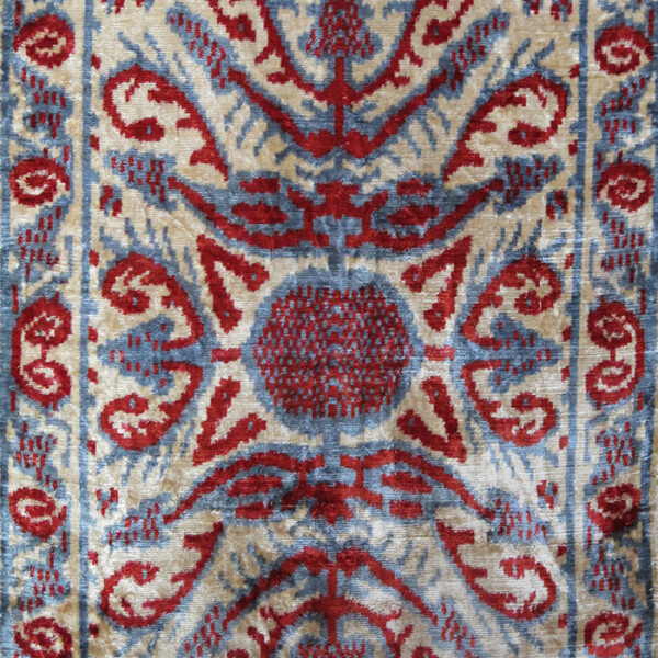 UZBEKISTAN FARGANA VALLEY silk velvet pillow cover
