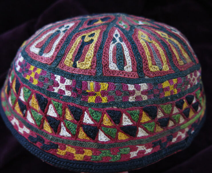 ERSARI silk embroidery hat
