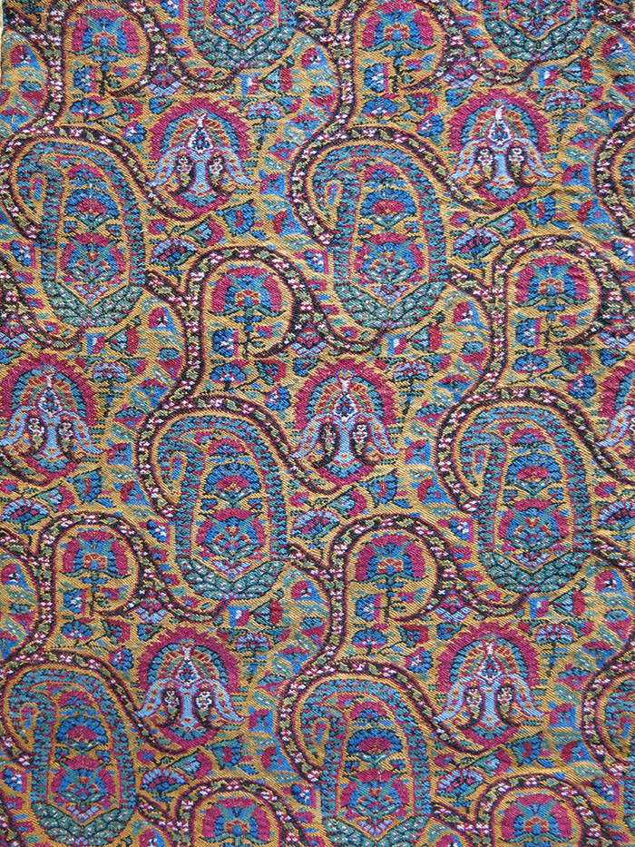 INDIA CASHMERE wool shawl fragment