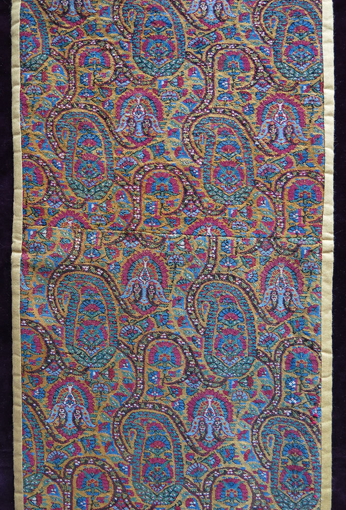 INDIA CASHMERE wool shawl fragment