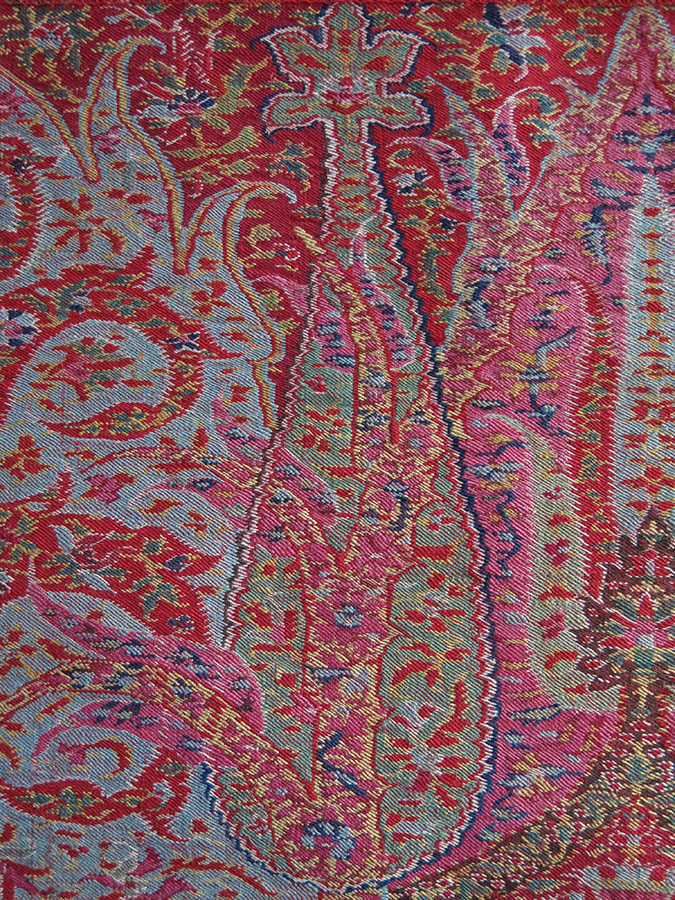 INDIA CASHMERE textile fragment