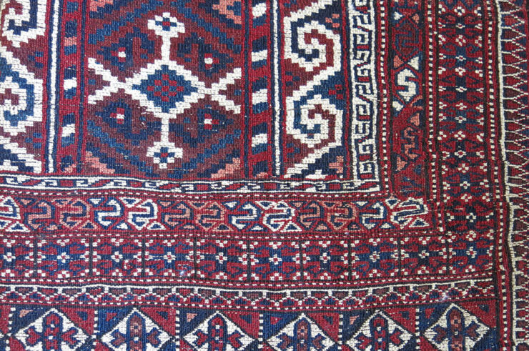 TURKMENSAHRA - YOMUD Turkmen vintage Prayer rug