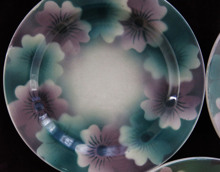 UZBEKISTAN – M.S.Kuznetsov 3 small ceramic plates