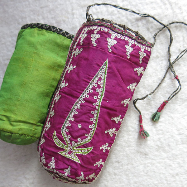 AZERBAIJAN Silk embroidery mini Jewelry bags