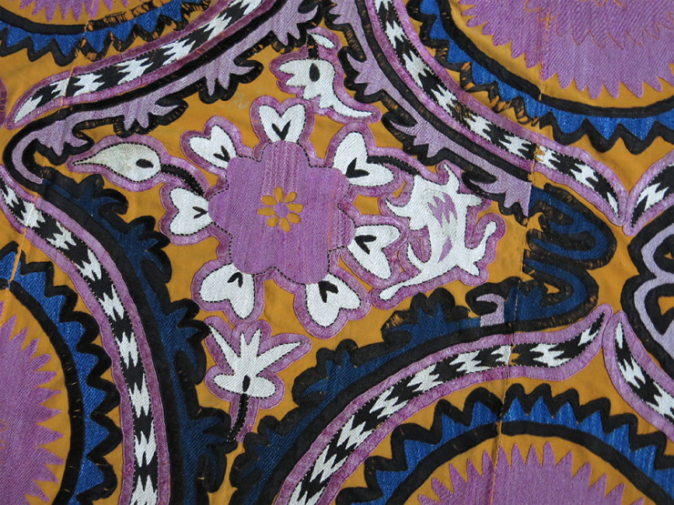 JIZZAK silk embroidered antique Suzani