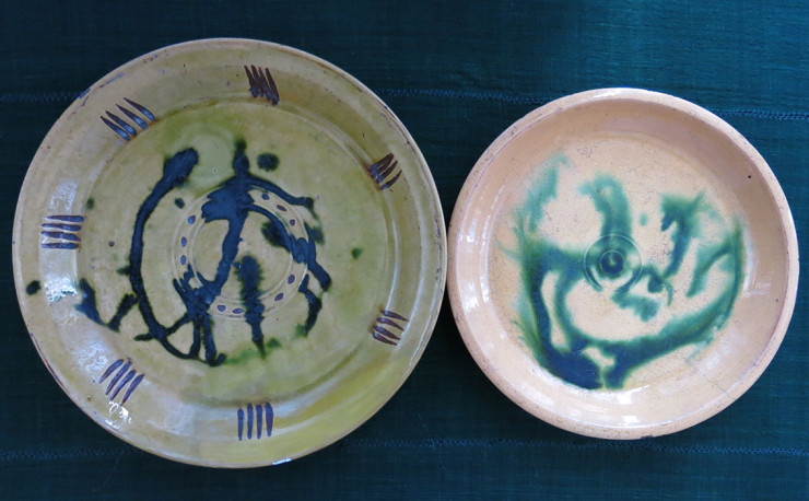 DAGESTAN - DERBENT glazed ceramic plates