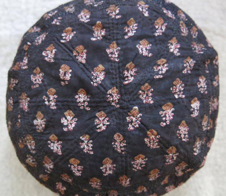 AZERBAIJAN quilted and printed ethnic hat – Skullcap