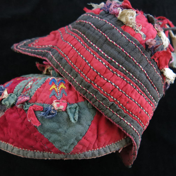 TURKMEN Yomud ethnic pair of child hats