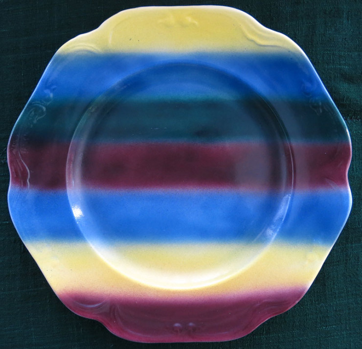 M.S. Kuznetsov’s IKAT DESIGN CERAMIC BOWL and Rainbow plate