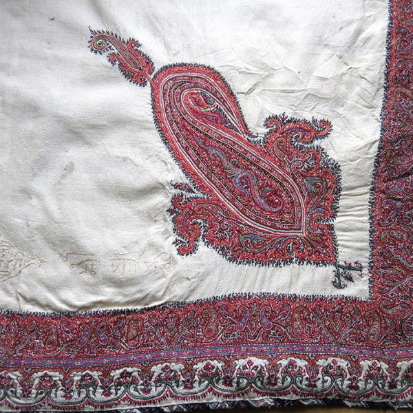 PERSIA KERMAN Wool EMBROIDERY antique BOKHCA