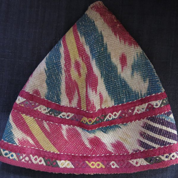 CHODOR tribal ceremonial woman’s ikat hat